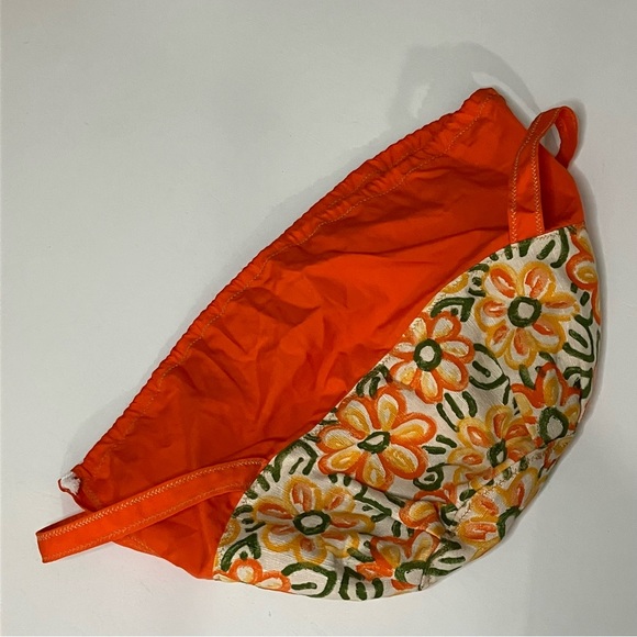 Boho Orange Floral Cinch Bag - Picture 9 of 12